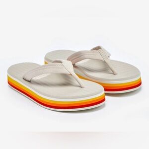 Hari Mari Dunes Sunset Cloud Platform Flip Flops